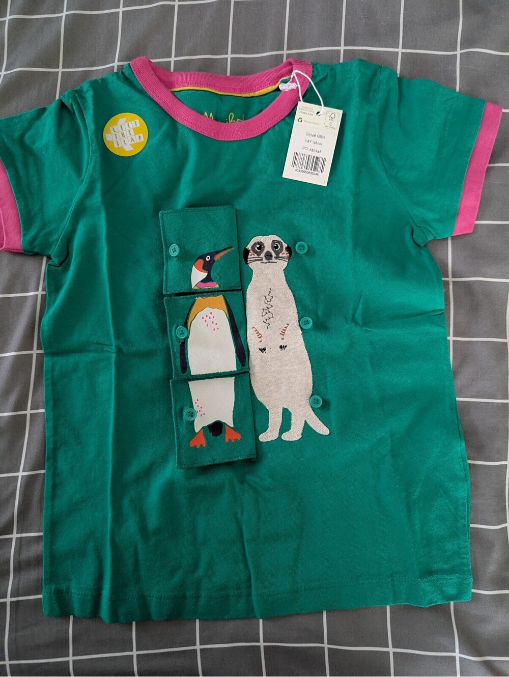 Boden interactive flap animals tee